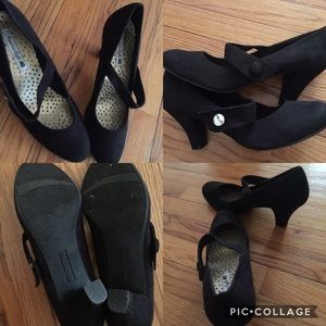 America Eagle black heels shoes